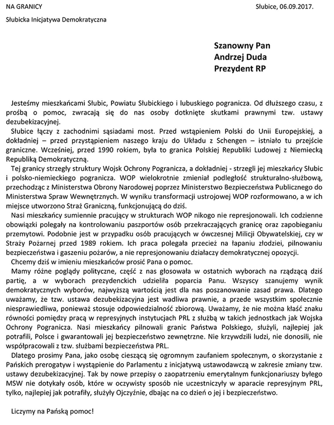 W Słubicah rusza "Nad Granicą" Słubicka Inicjatywa Demokratyczna W Słubicah rusza "Nad Granicą" Słubicka Inicjatywa Demokratyczna