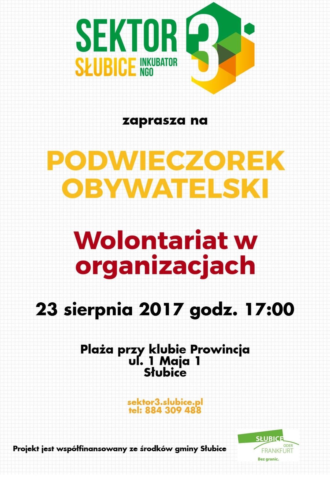 Wolontariat w organizacjach - kolejny "Podwieczorek obywatelski" Wolontariat w organizacjach - kolejny "Podwieczorek obywatelski"