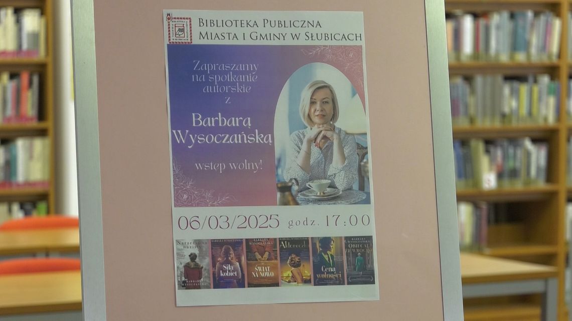 Zaproszenie na wieczór autorski do słubickiej biblioteki