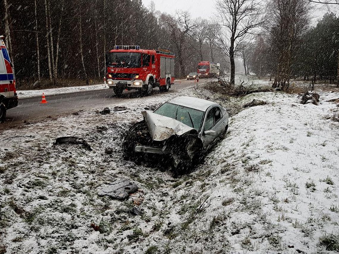  ZDARZENIE DROGOWE SKUTKIEM ORKANU FRIEDERIKE ! 