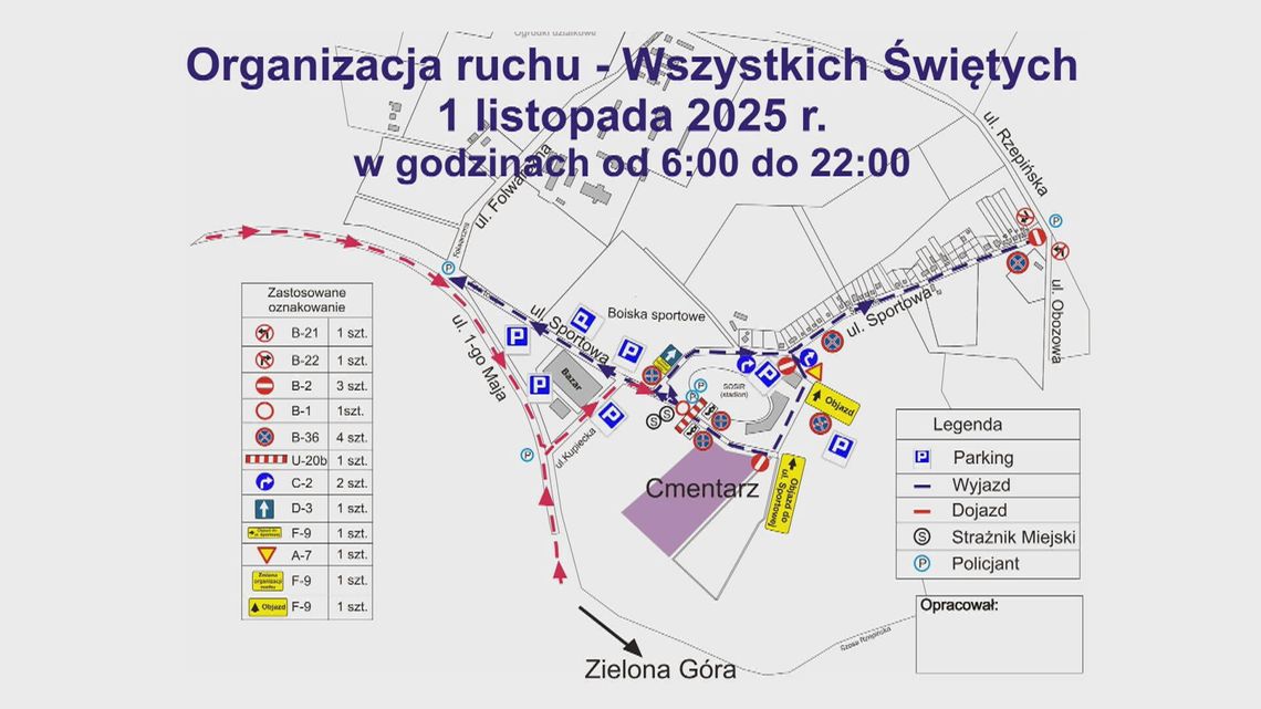 Zmiana organizacji ruchu przy cmentarzu oraz dodatkowe autobusy Zmiana organizacji ruchu przy cmentarzu oraz dodatkowe autobusy